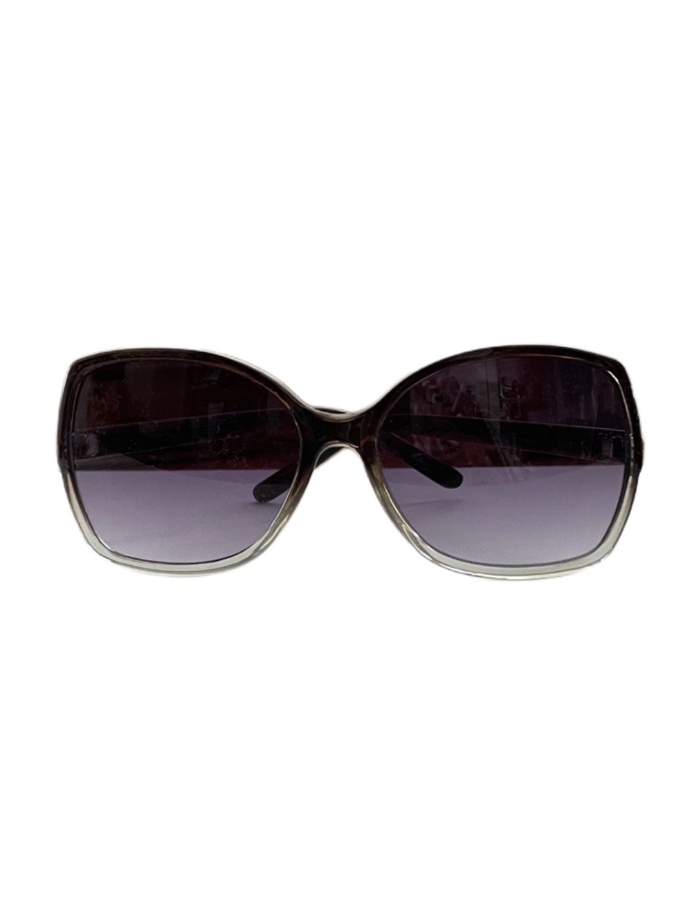 Vintage Oversized Gradient Gray Sunglasses